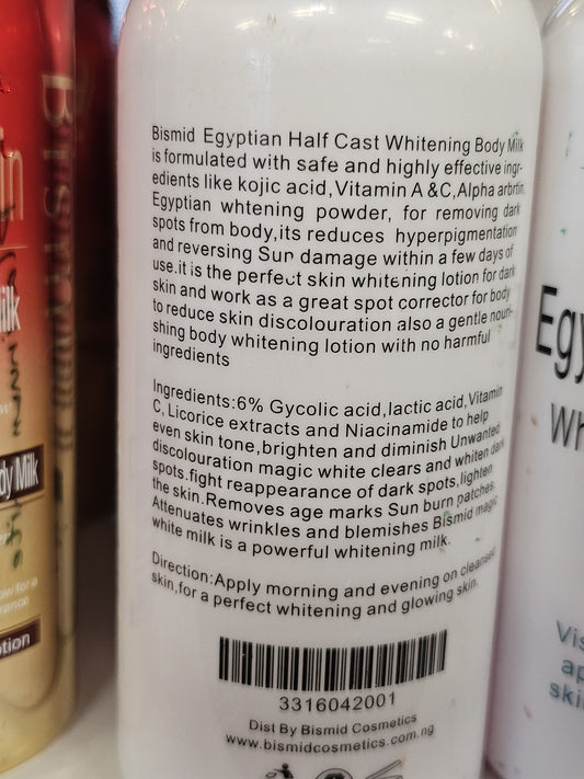 Bismid Egyptian Half Cast Whitening Body Milk