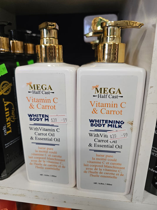 Mega Half Cast Vitamin C & Carrot Body Milk