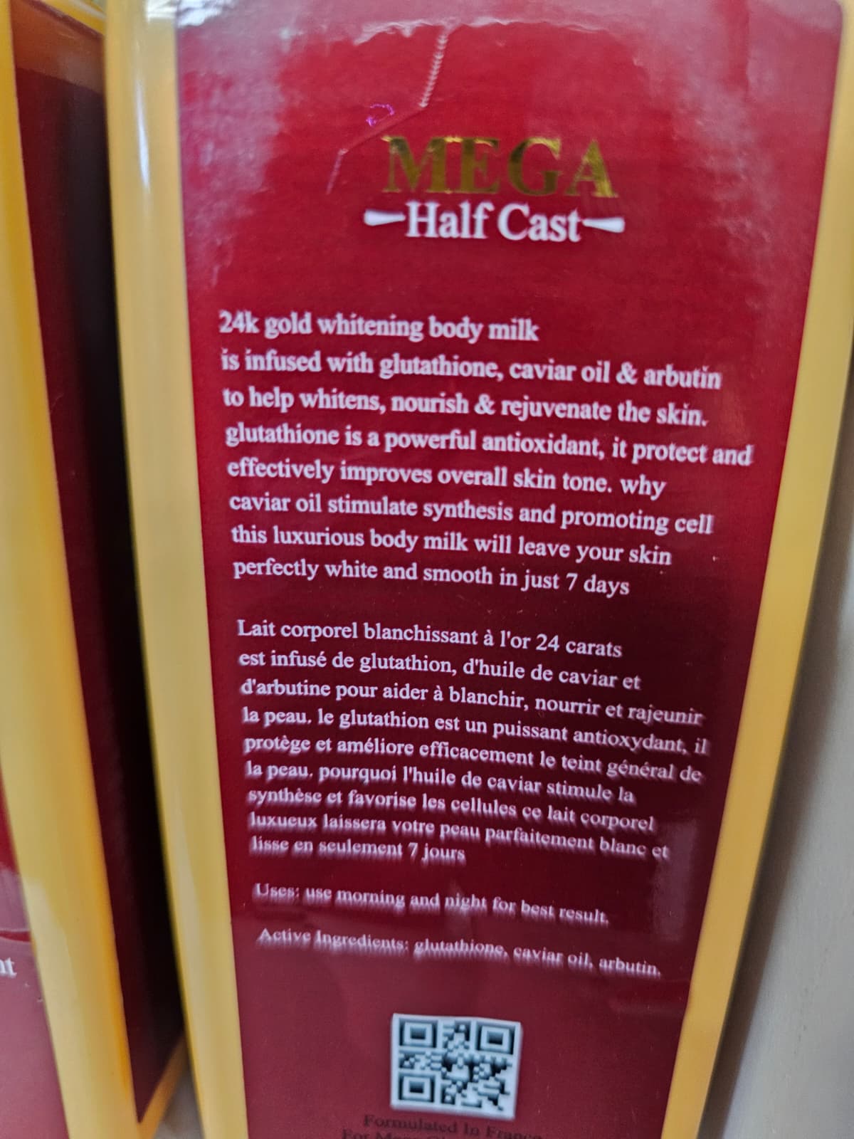 Mega Half Cast 24K Gold Whitening Body Milk