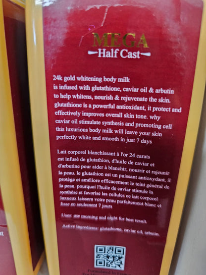 Mega Half Cast 24K Gold Whitening Body Milk