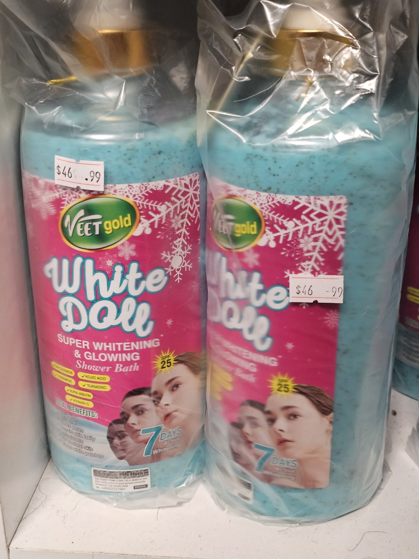 VEET Gold White Doll Super Whitening & Glowing Shower Bath