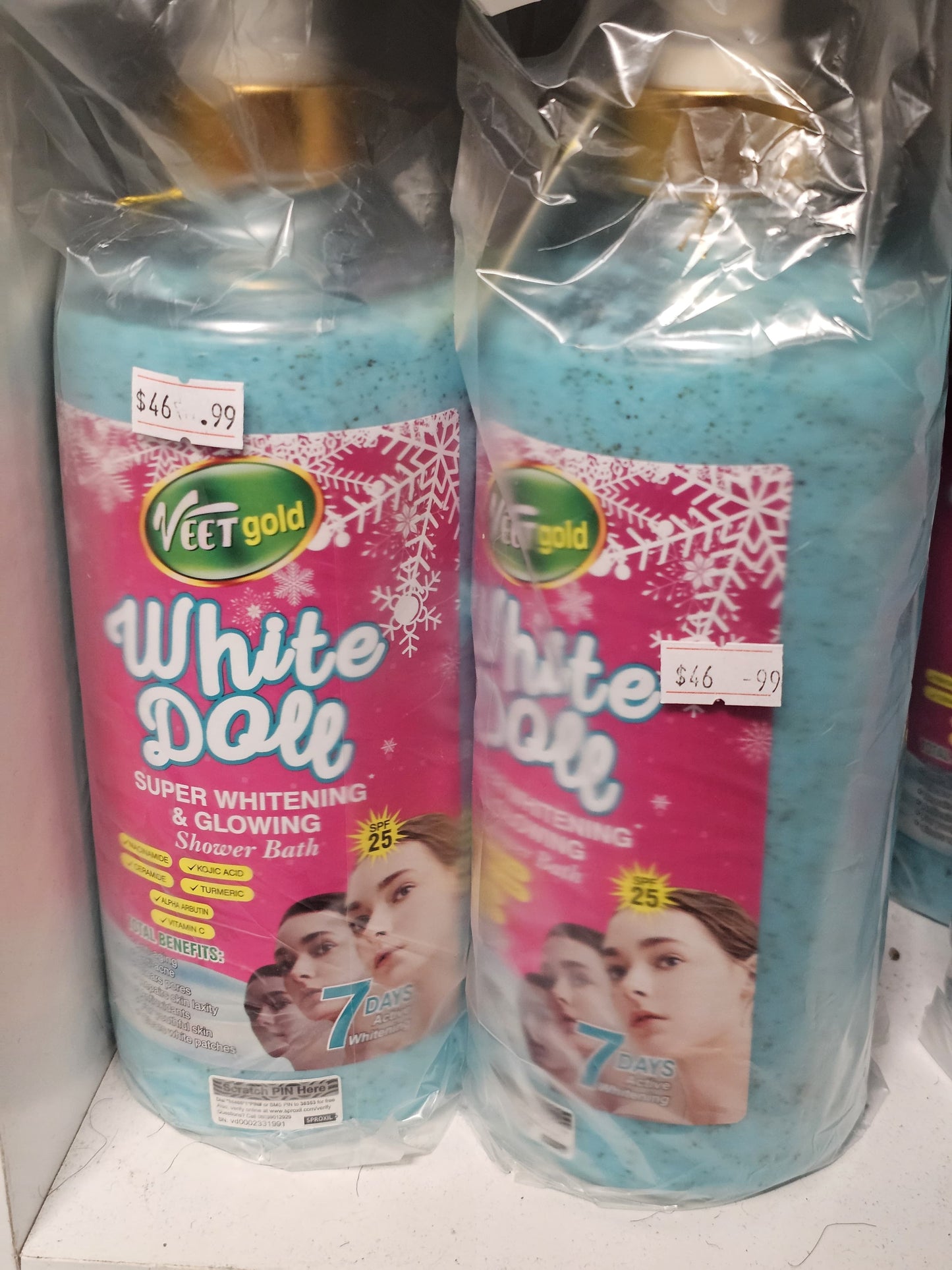 VEET Gold White Doll Super Whitening & Glowing Shower Bath