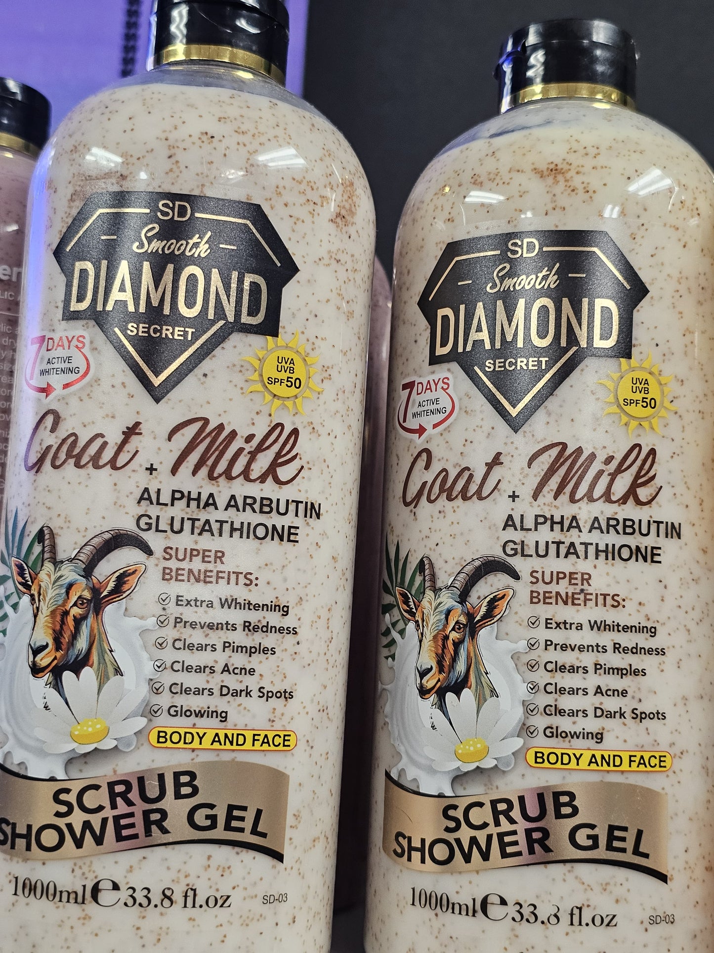 Smooth Diamond Secret Goat + Milk Scrub Shower Gel