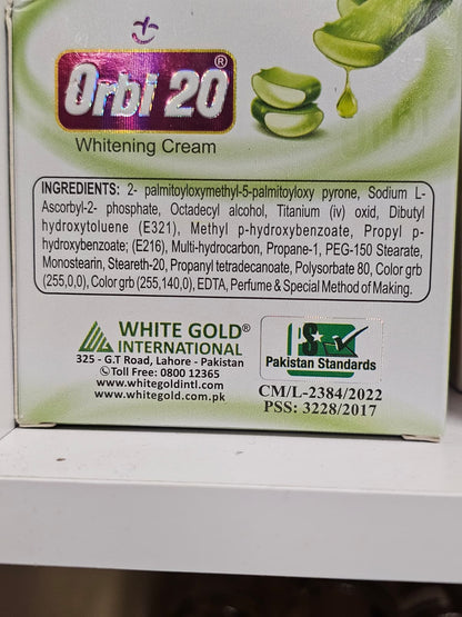 Orbi 20 Whitening Cream