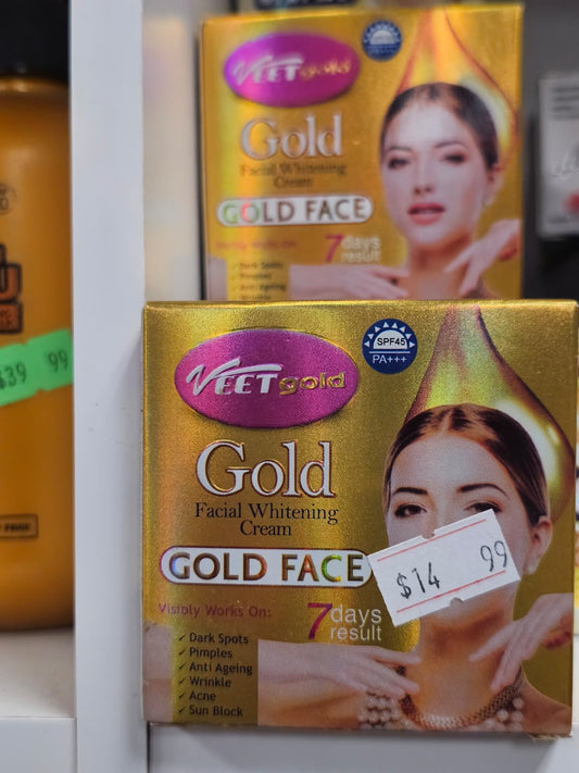 VEET Gold Facial Whitening Cream Gold Face