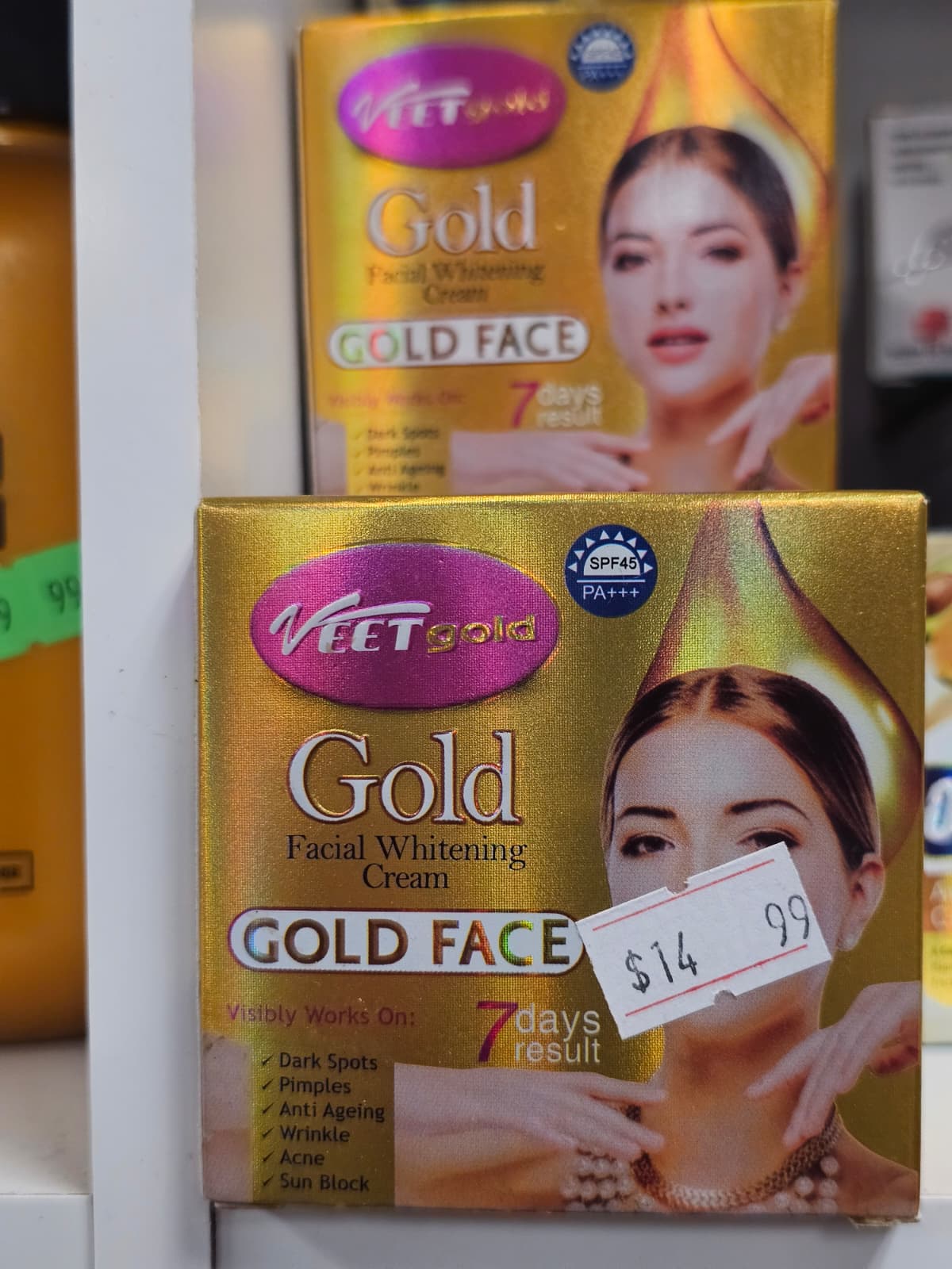 VEET Gold Facial Whitening Cream Gold Face