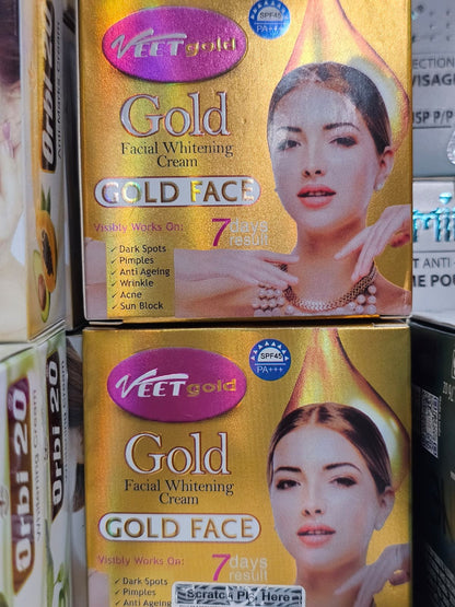 VEET Gold Facial Whitening Cream Gold Face