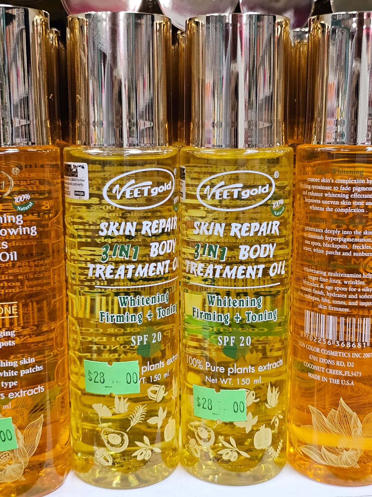 VEET Gold Skin Repair 3in1 Body Treatment Oil