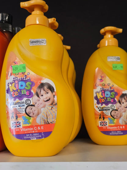 Unque kids & teens vitamin c body wash 1000ml