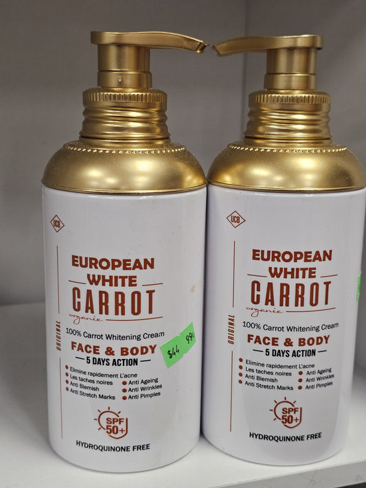 European White Carrot Face & Body