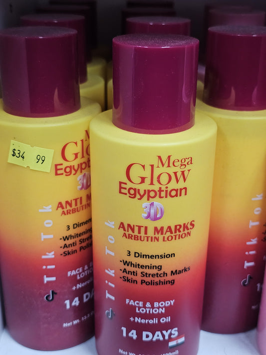 Mega Glow Egyptian 3D Anti Marks Arbutin Lotion