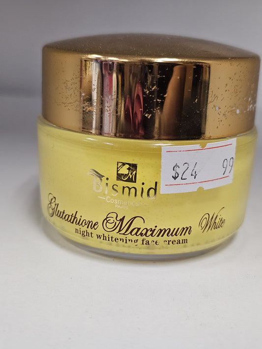 Bismid Glutathione Maximum White Night Whitening Face Cream