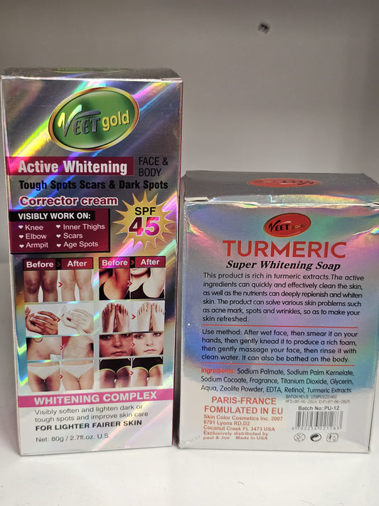 VEETgold Active Whitening Face & Body Corrector Cream