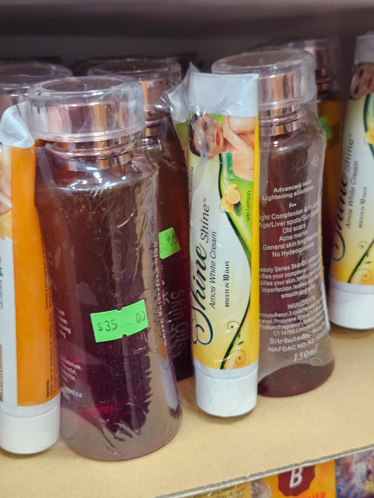 Shine Shine Amos White Cream & Beauty Series Skin Oil