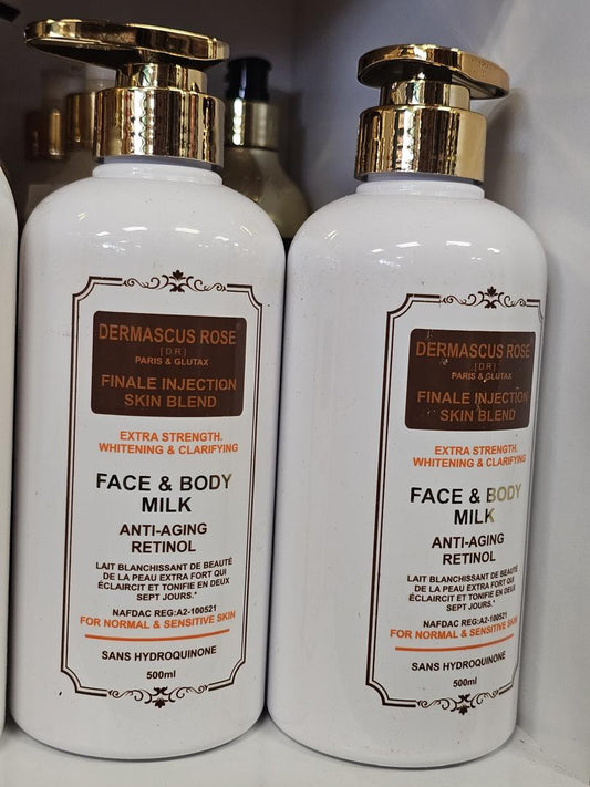 Dermascus rose finale injection skin blend face & body lotion 500ml