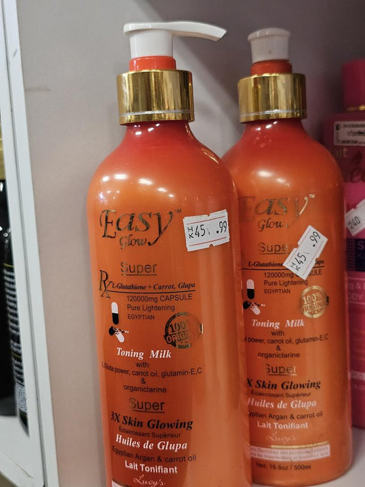 Easy glow super 3x skin glowing body milk 500ml