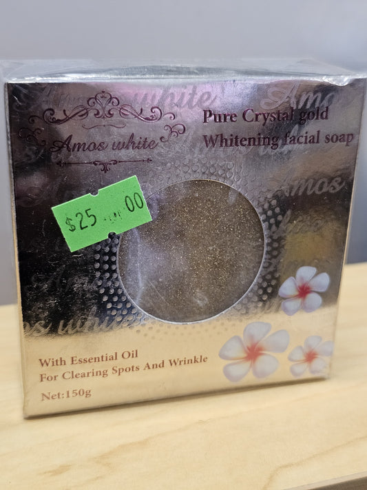 Amos white pure crystal whitening facial soap 150g