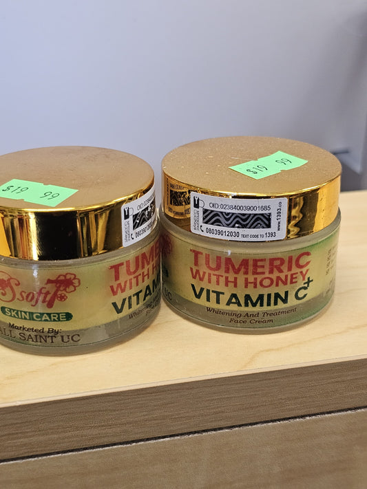 Soft 7 turmeric with honey whitening & treatment face cream