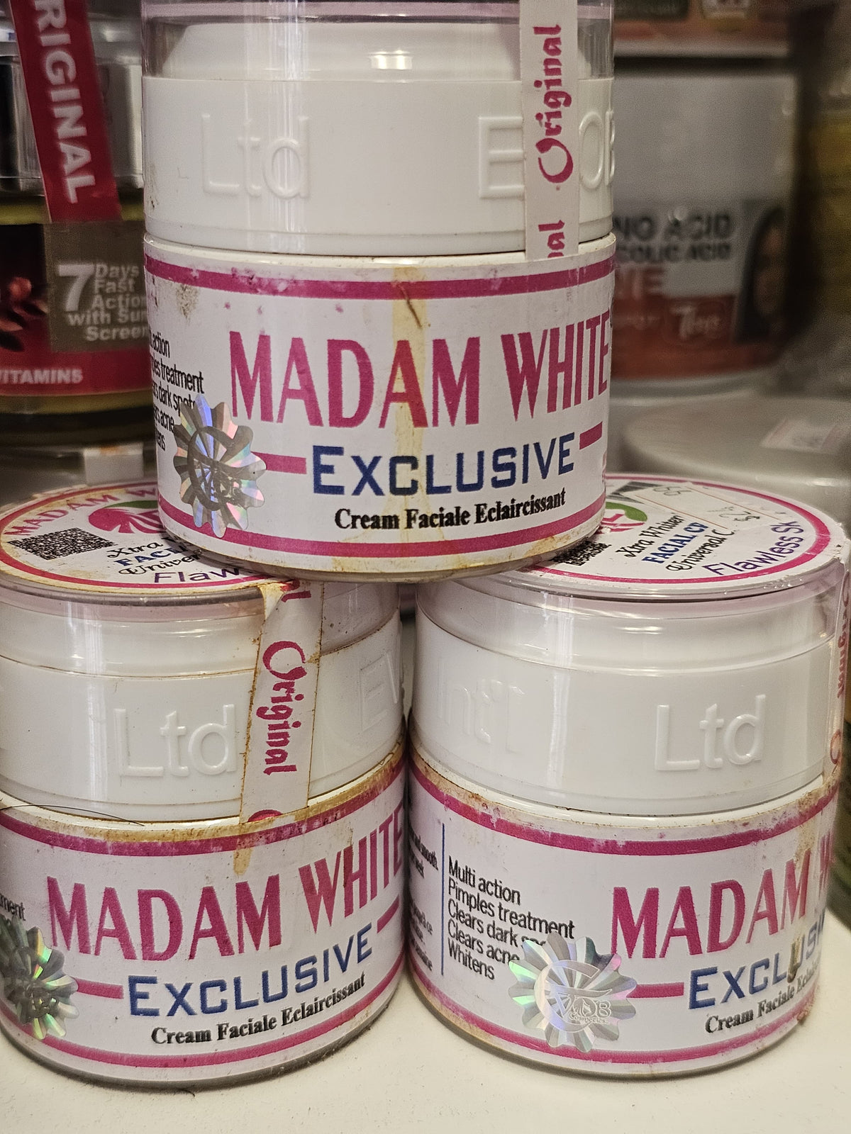 Madam white exclusive whitening facial cream