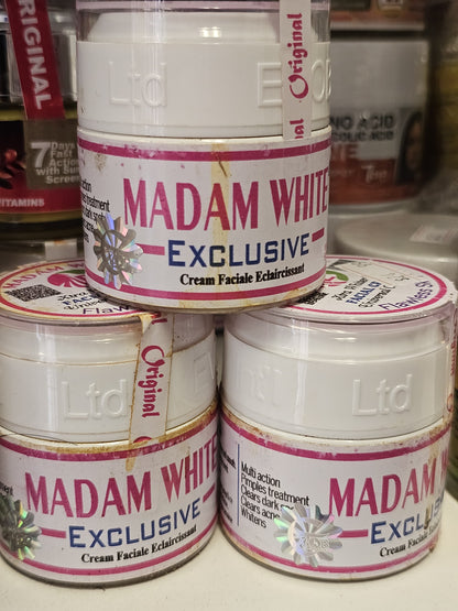 Madam white exclusive whitening facial cream
