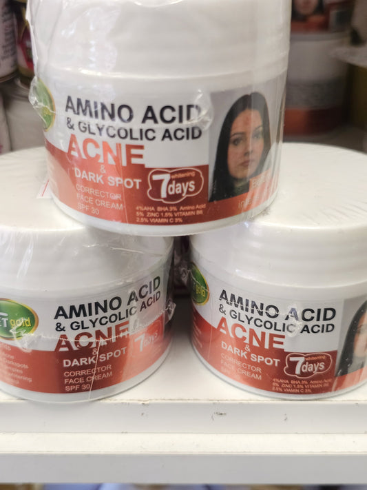 Amino acid & glycolic acid acne & dark spot corrector face cream