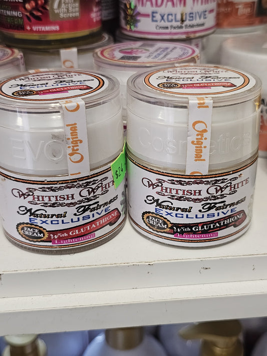 whitish white face cream