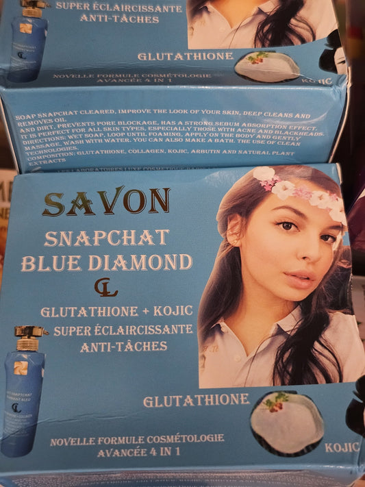 Snapchat blue diamond lightening soap x2