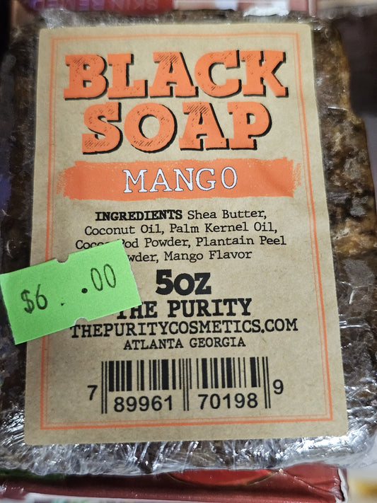 Black soap with mango x2
