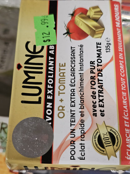 Lumine exfoliating apricot scrub soap 135g x2