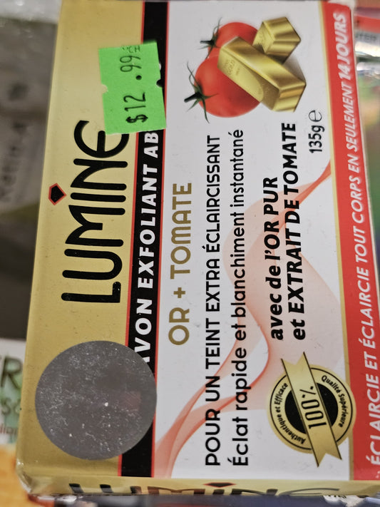 Lumine exfoliating apricot scrub soap 135g x2