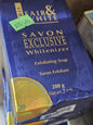 Fair & white exclusive whitenizer exfoliating soap 200g x2