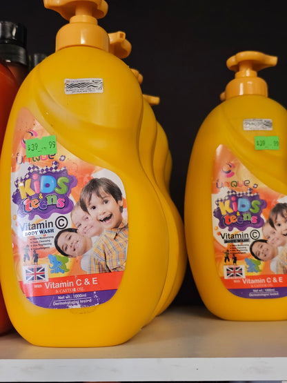 Unque kids & teens vitamin c body wash 1000ml