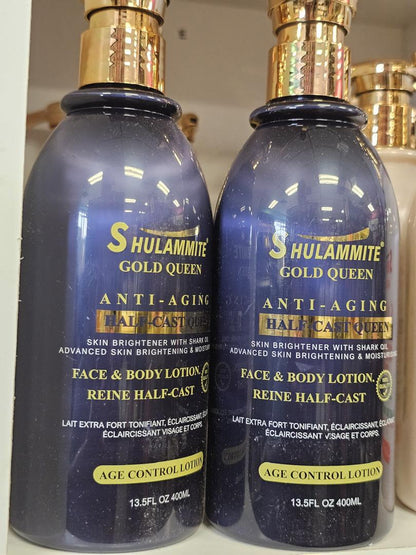 Shulammite gold half cast face & body lotion 400ml