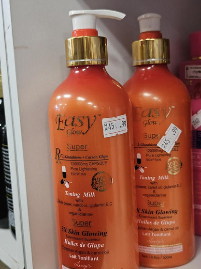 Easy glow super 3x skin glowing body milk 500ml