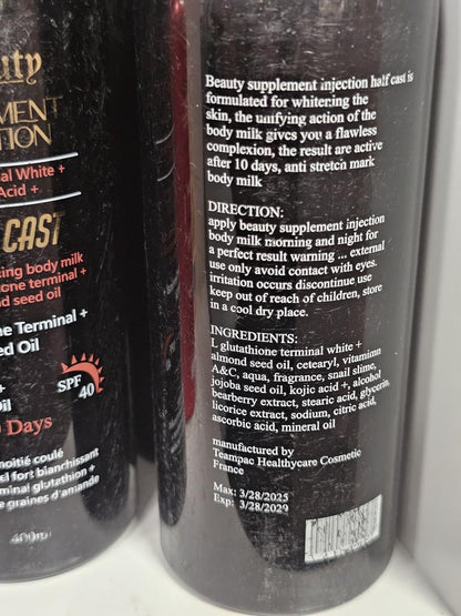 Beauty supplement injection half cast lotion 400ml