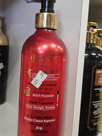Easy glow caviar drip body polisher lotion 400ml
