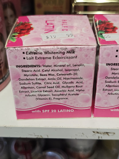 Latino glutathione carrot strong whitening face cream