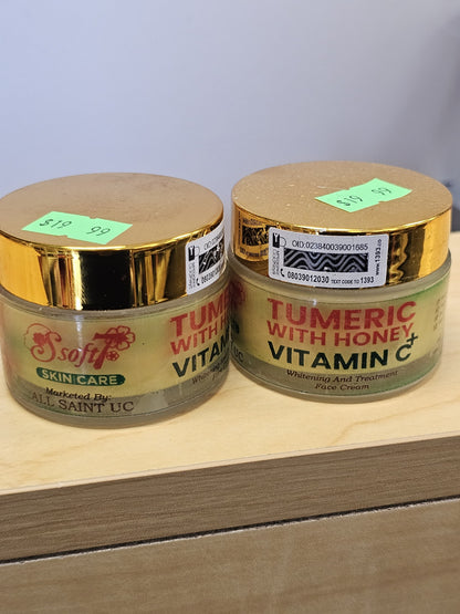 Soft 7 turmeric with honey whitening & treatment face cream