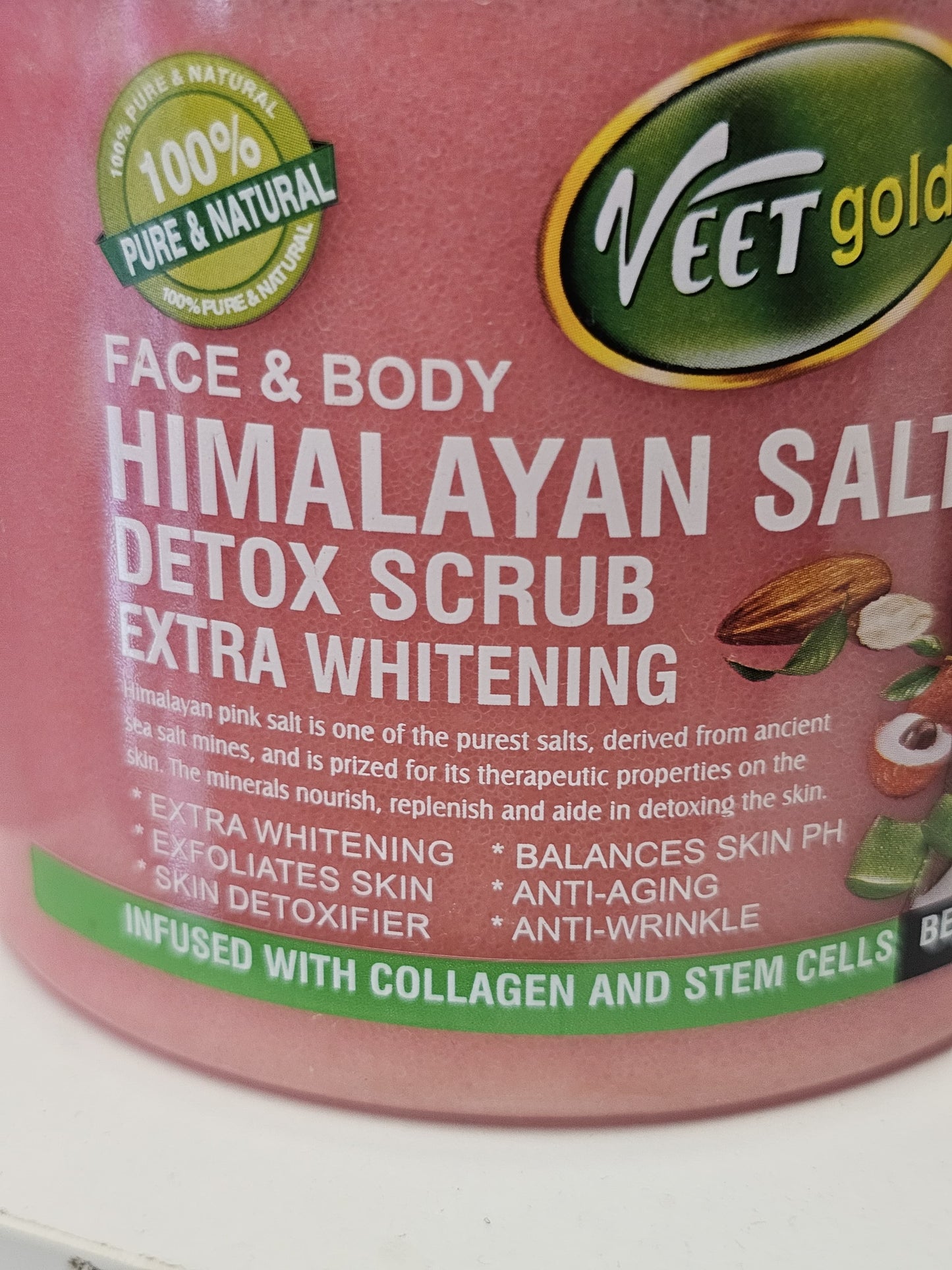 Veet gold himalayan salt detox scrub