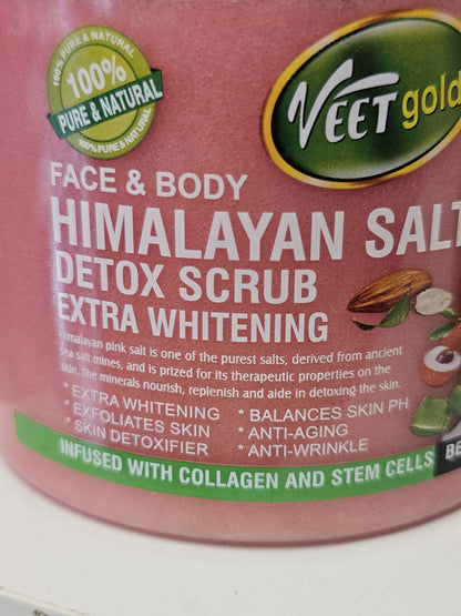 Veet gold himalayan salt detox scrub
