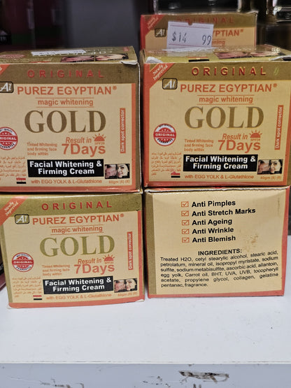 Purez egyptian whitening facial whitening & firming cream
