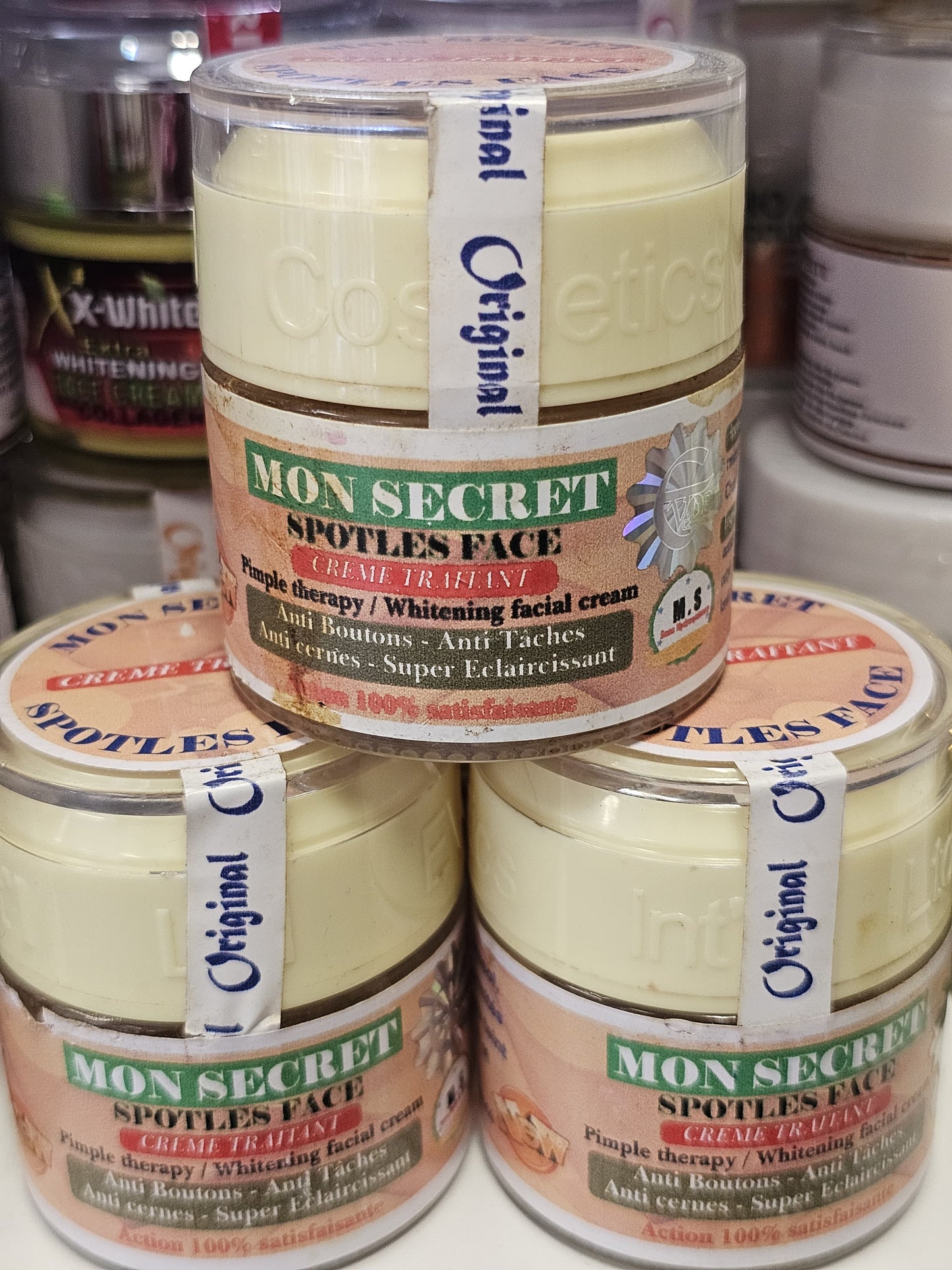 Mon secret pimple therapy/whitening facial cream