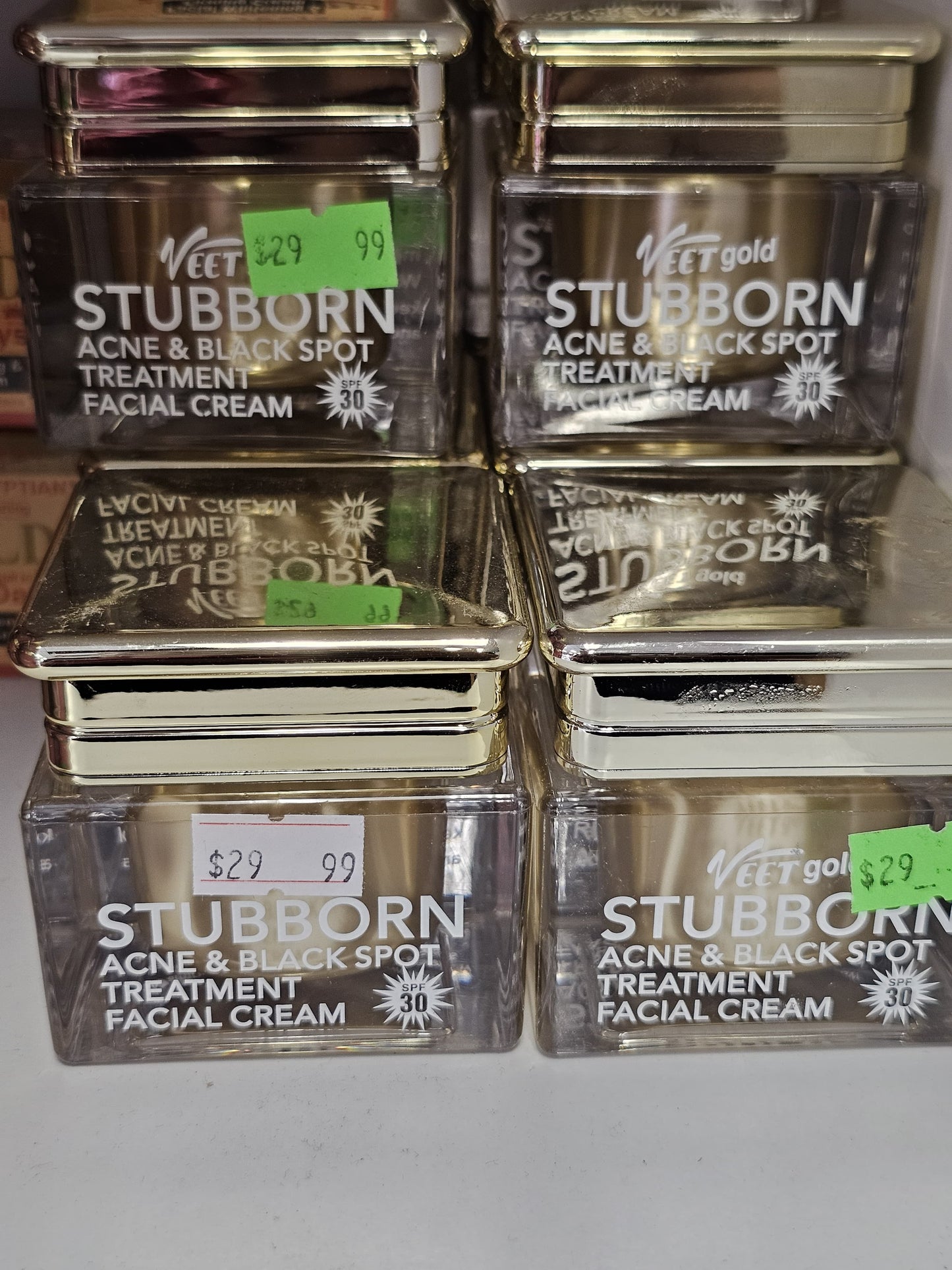 Veet gold stubborn acne & black spot treatment facial cream