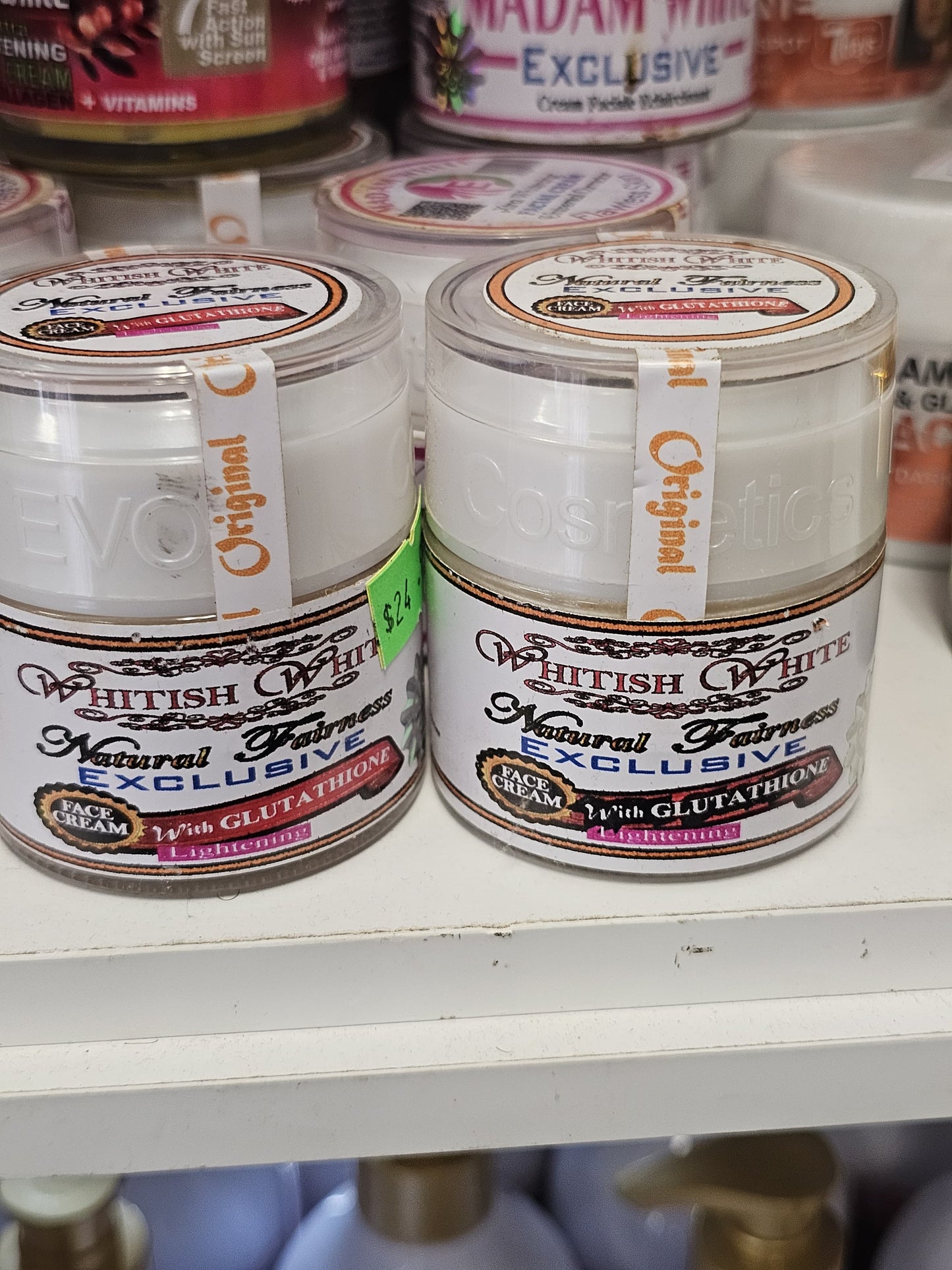 whitish white face cream