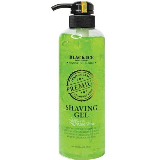 Black Ice Premium Shaving Gel with Aloe Vera 16.9 oz