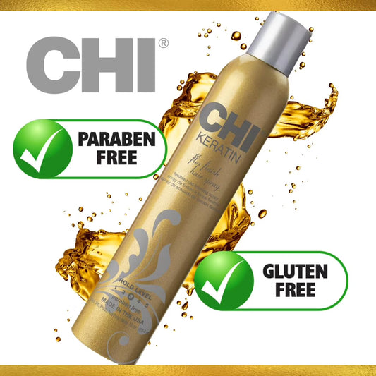 Chi Keratin Flex Finish Hair Spray, 10 Oz