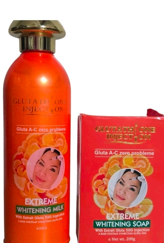 Abebi white Extreme body A-C ZERO problem Lotion, Soap