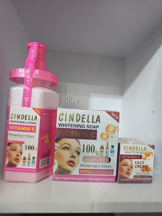 Cindella Whitening Lotion Vitamin C ,face Cream And Soap