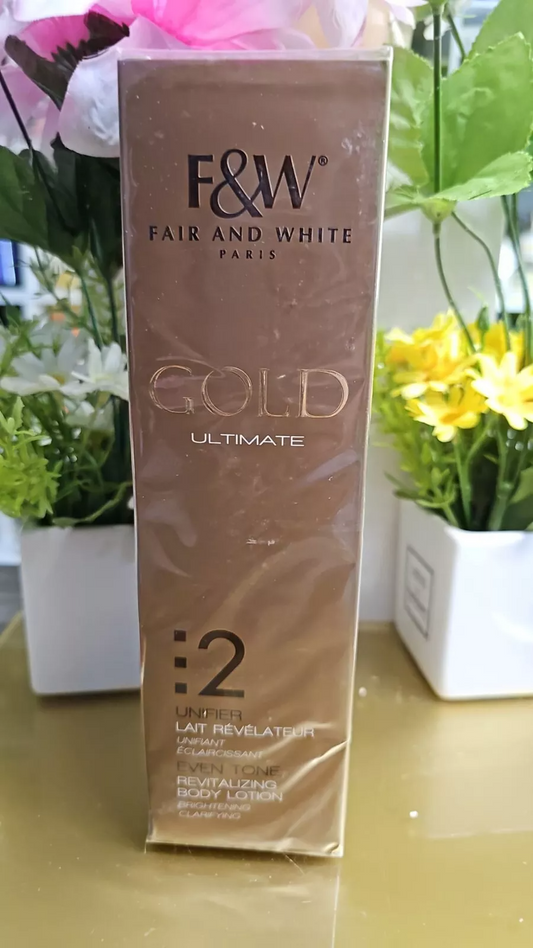F&W Fair And White Gold 2 Even Tone Revitalizing Cream 17 fl oz