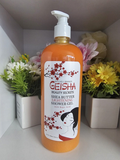 Geisha, Kojic Acid Skin Brightening Body Wash - 33 Fl oz / 1000 ml - Even Out
